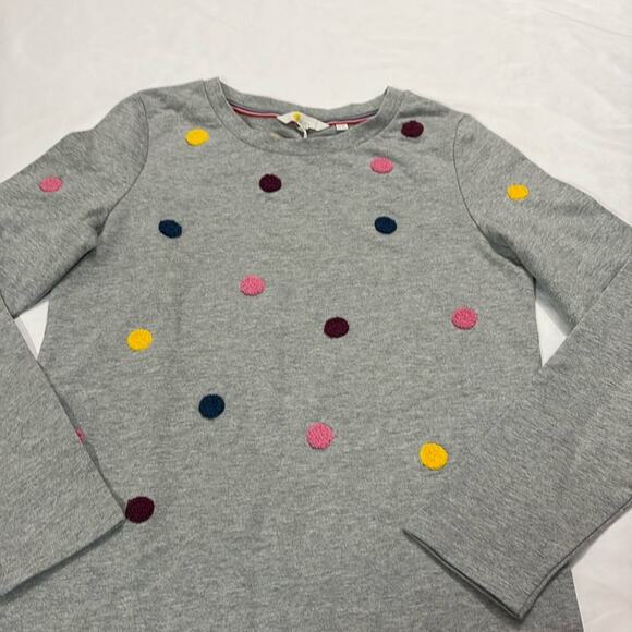 Boden Womens 4 Sweatshirt Dress Marl Boucle Spots Polka Dot Colorful Long Sleeve - Picture 5 of 10